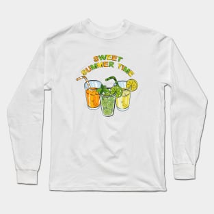 Sweet Summer Time - Cold Drinks Long Sleeve T-Shirt